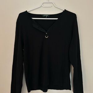 Black Long Sleeve Top